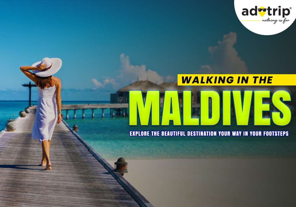 Walking in the Maldives